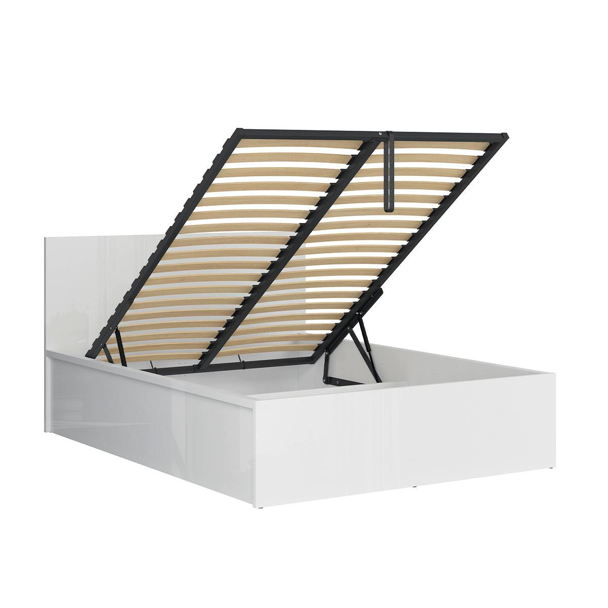 BOXBETT 140/200 Edwin Weiß - Weiß, Holzwerkstoff (140/200cm) - Petits-meubles