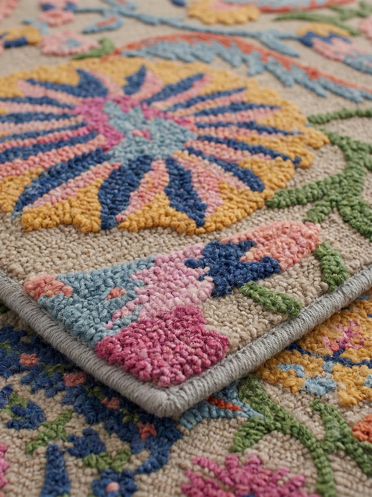 TEPPICH aus Wolle HEDDA in Bunt, floral, 200 x 300 cm - Multicolor, Textil (300/200cm) - KADIMA DESIGN