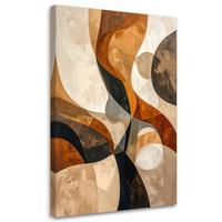 LEINWANDBILD Abstraktion 70x100cm - Beige, Textil (70/100cm) - Feeby