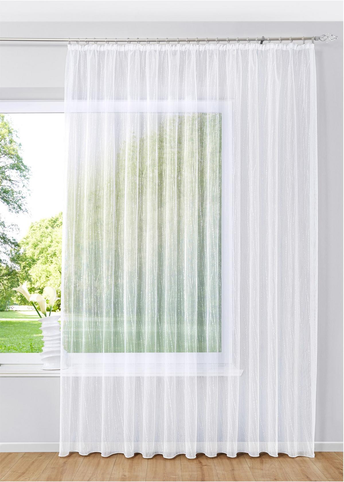 VORHANG »Isabella« HxB 225x300 cm Weiß - Weiß, Textil (300/225cm) - Gardinenbox