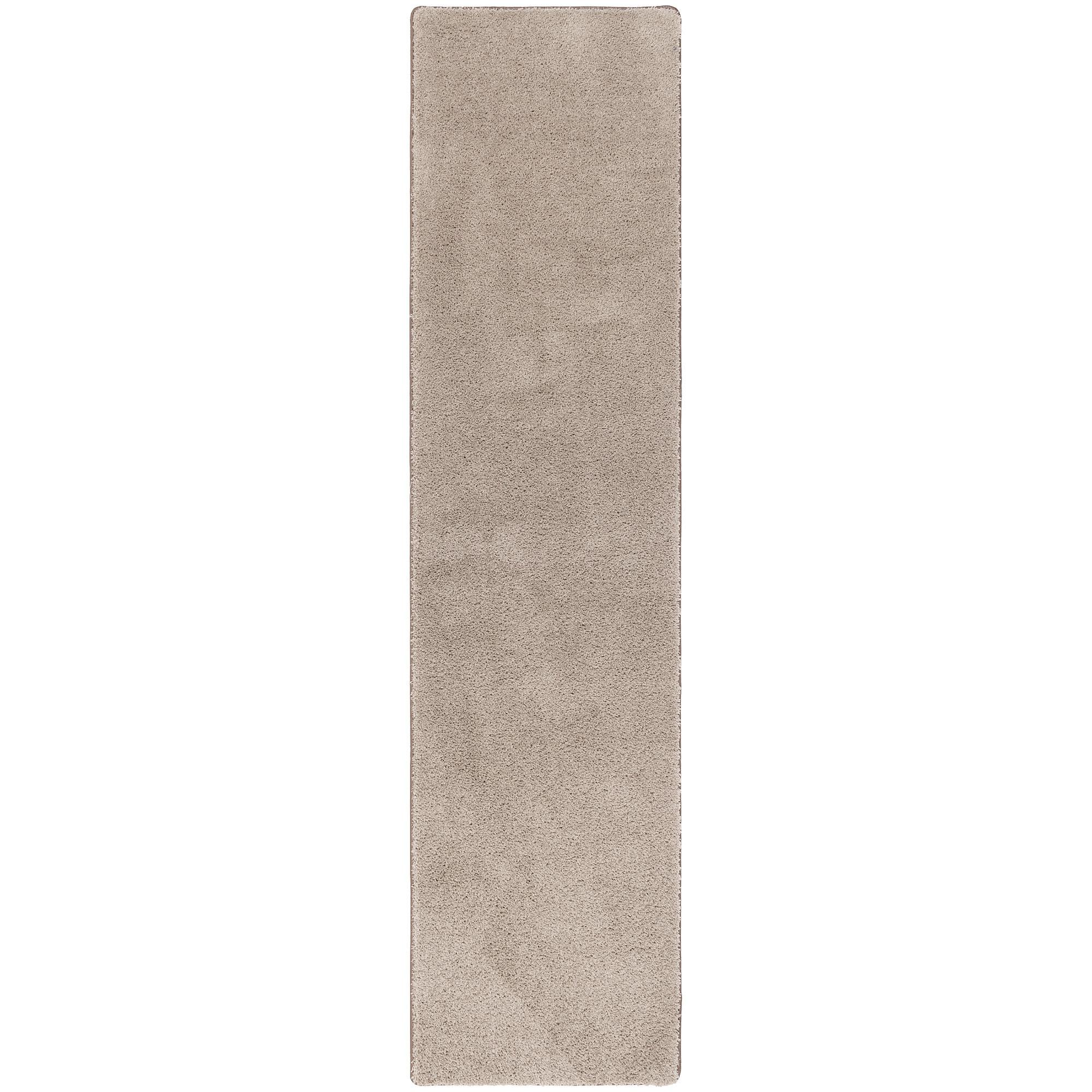 HOCHFLOR SHAGGY LÄUFER TEPPICH PALACE - Taupe, Textil (80/160cm) - Snapstyle