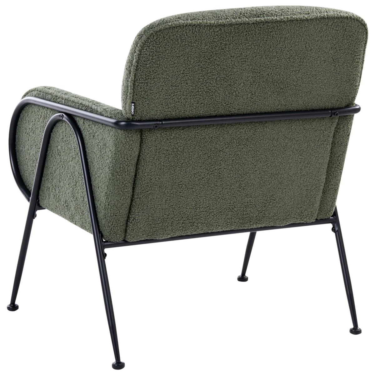 SESSEL Bouclé Grün Trysnes - Grün, Textil (74/84/75cm) - Beliani