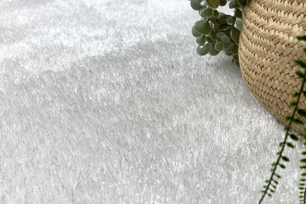 TEPPICH Dywaniki łazienkowe 100 cm - Weiß, Textil (100/100cm) - rugsX
