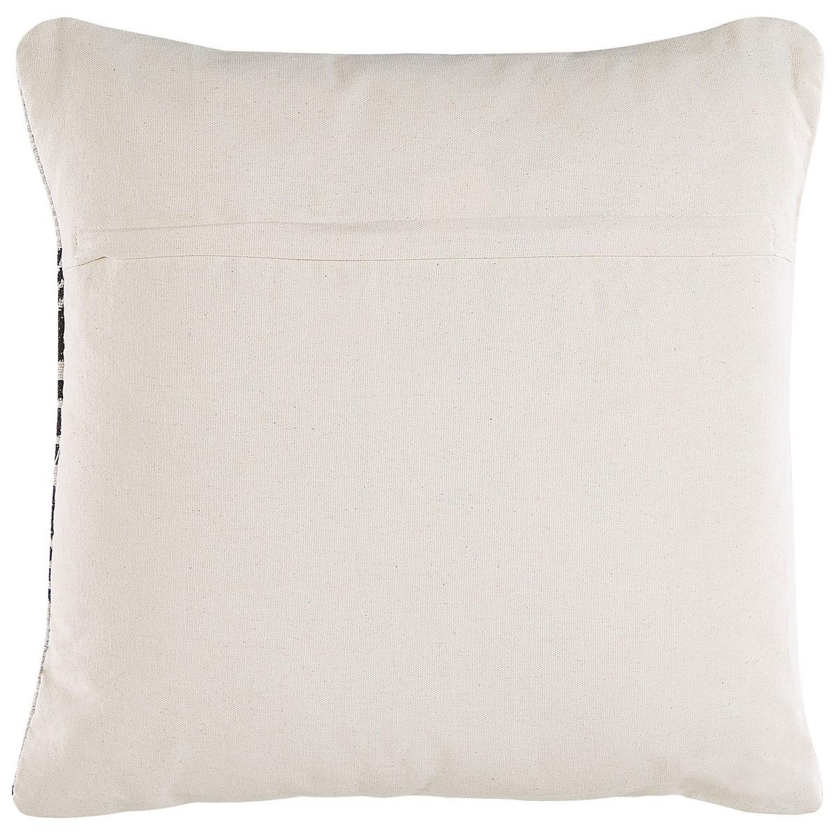 DEKOKISSEN 2er-Set Schwarz-Weiß 45/45 cm Cardak - Schwarz, Naturmaterialen/Textil (45/45cm) - Beliani