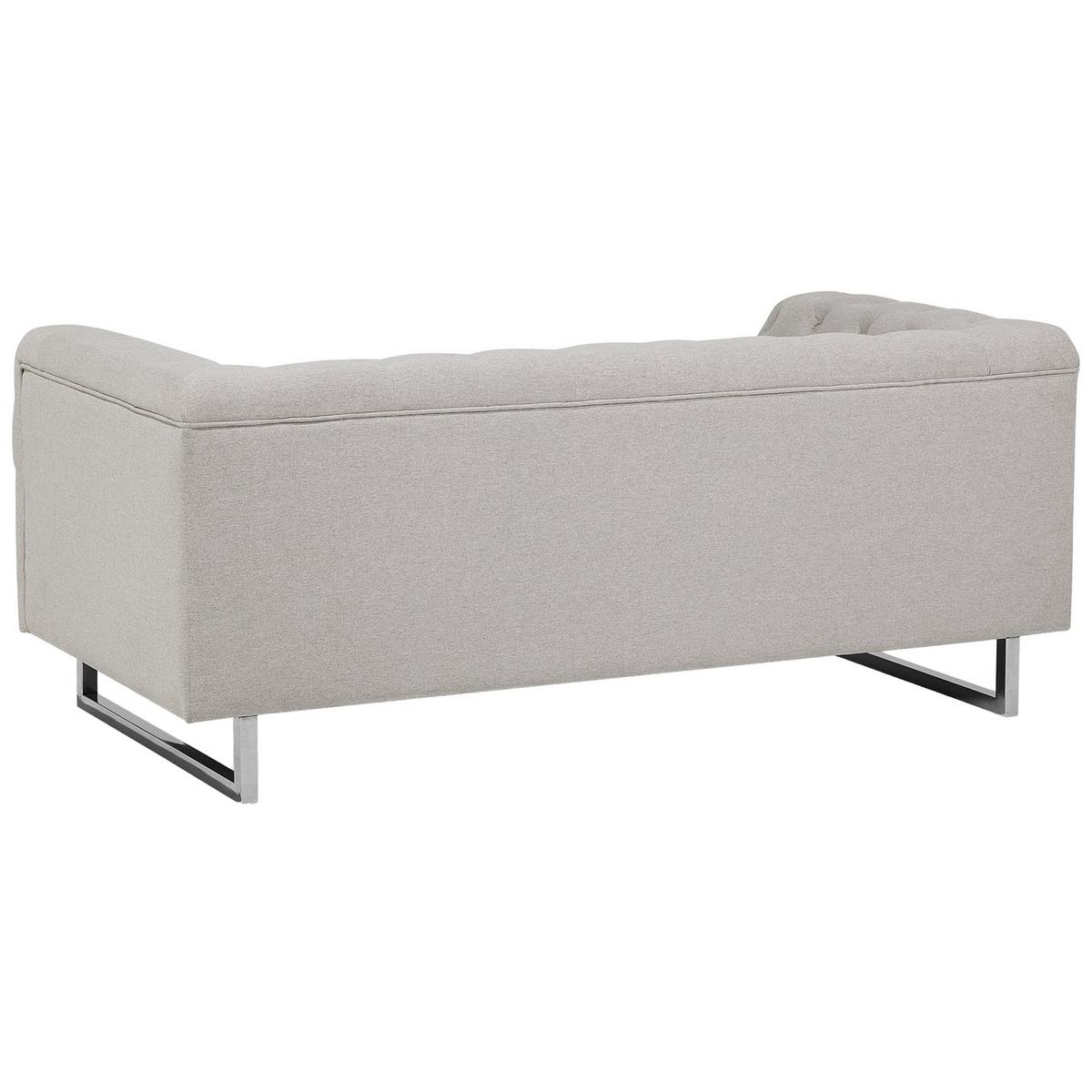 2-SITZER-SOFA Polyester Beige Vissland - Beige, Textil (172/71/87cm) - Beliani