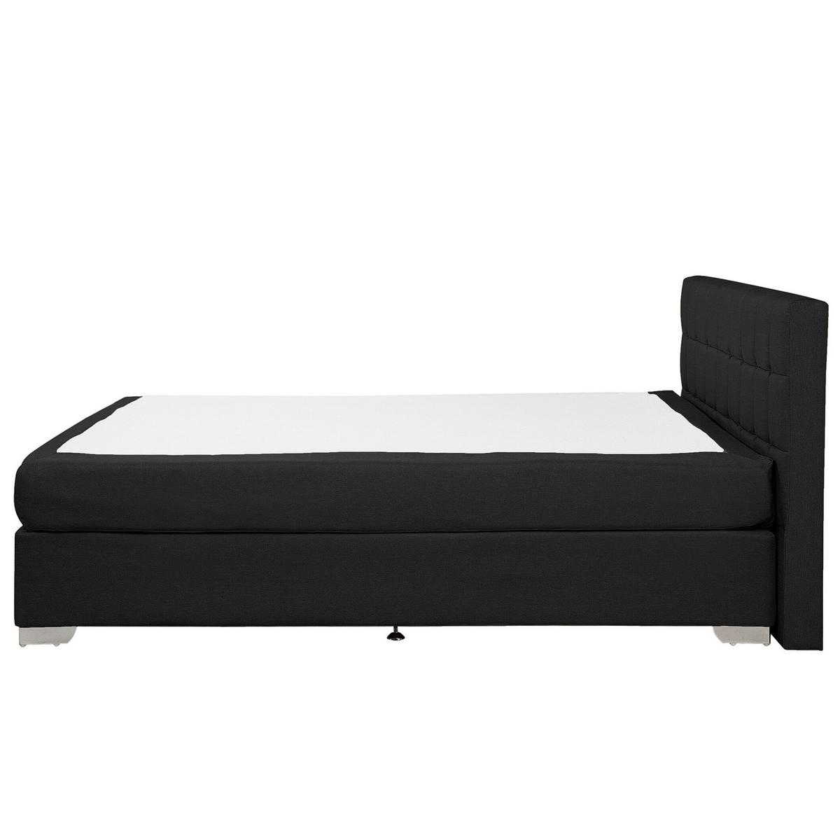 BOXSPRINGBETT 180/200cm Schwarz Admiral - Schwarz, Textil (180/200cm) - Beliani