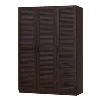 KLEIDERSCHRANK Finning - Walnussfarben, Holzwerkstoff (120/176/52cm) - [en.casa]