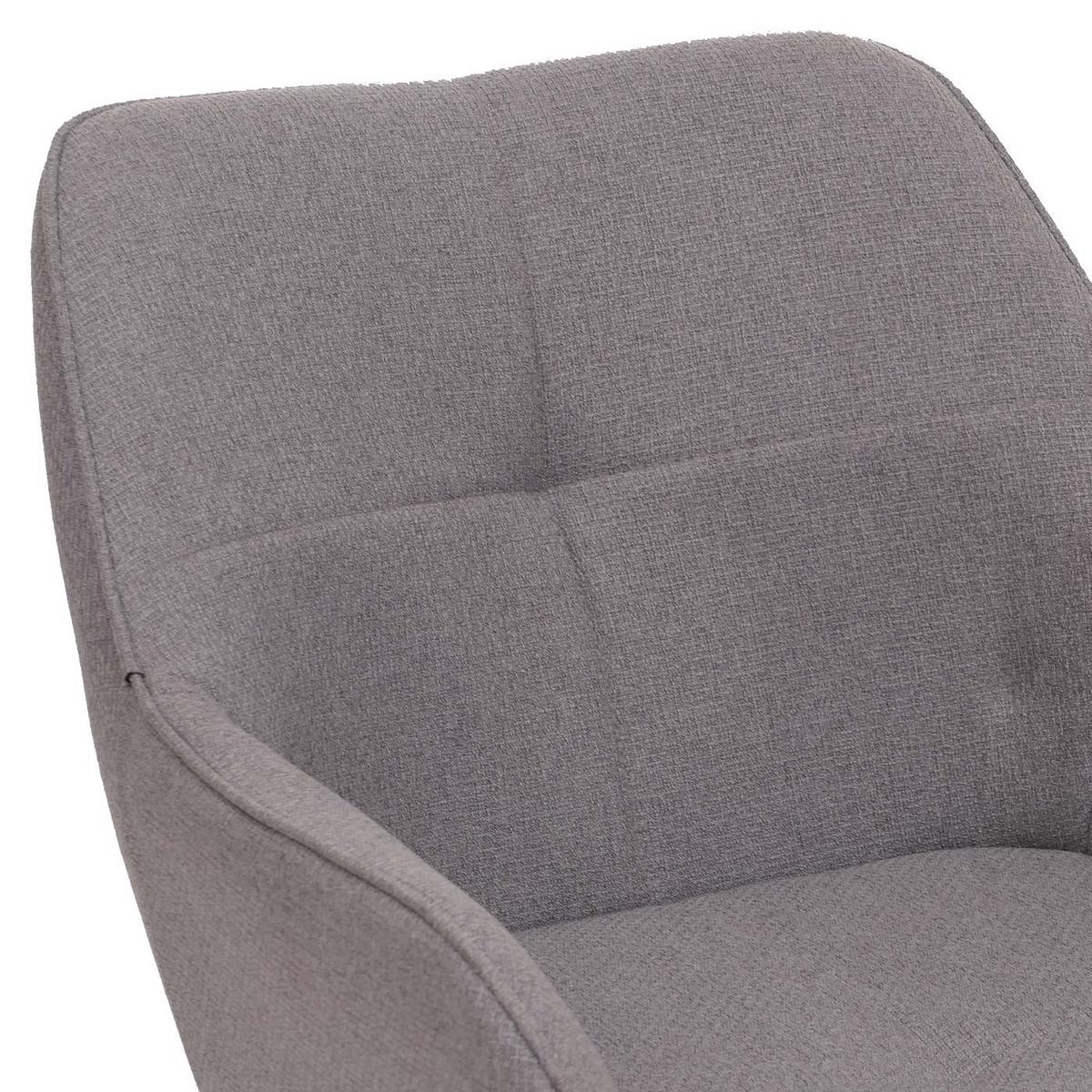 ESSZIMMERSTUHL Schwarz, Hellgrau 6er-Set - Hellgrau/Schwarz, Textil (53/80/59cm) - MCW