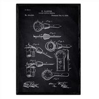 POSTER Patent Openers A3 Rahmenlos - Schwarz, Papier (29.7/5/42cm) - Nacnic