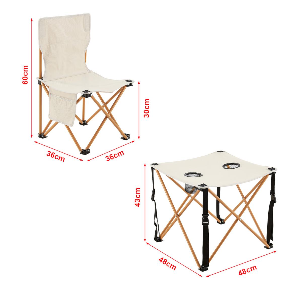 GARTENMÖBEL-SET 3 TLG. Banzi - Beige, Textil/Metall - casa.pro