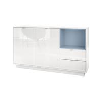 SIDEBOARD Metro Einsatz in Denim matt - Pastellblau, Holzwerkstoff (153/88/38cm) - Vladon