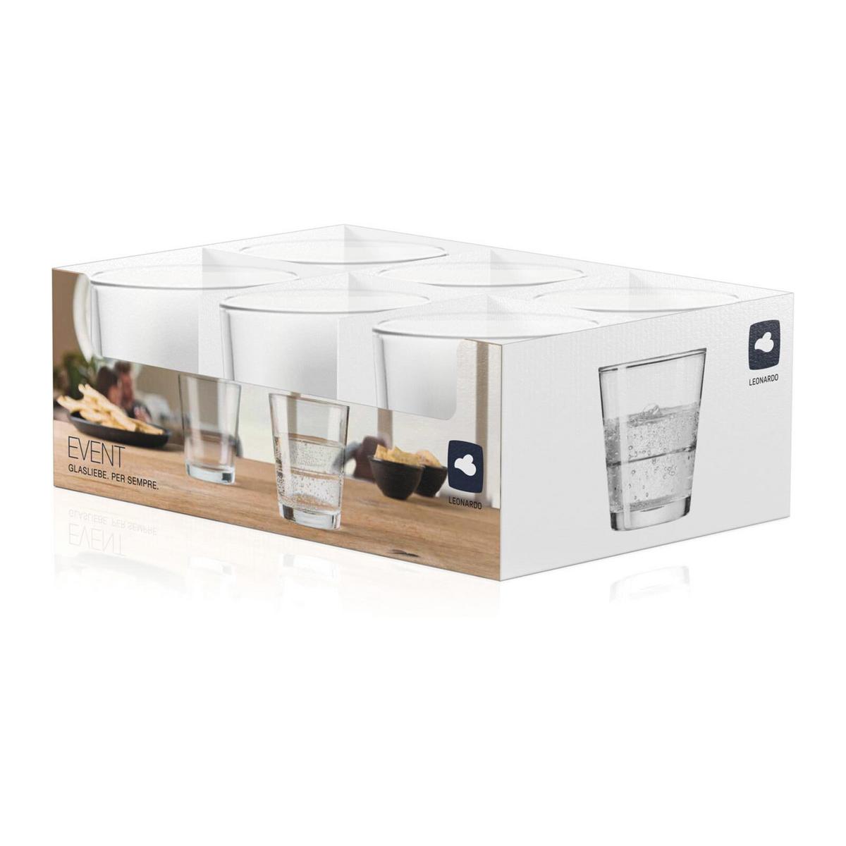 TRINKGLÄSER Event transparent 180 ml 6er Set - Transparent, Glas (0.28L) - Leonardo Living