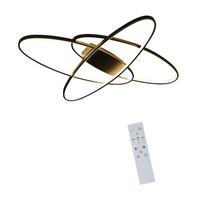 LED-DECKENLEUCHTE Maddox 62/85/7cm - Schwarz, Metall (85/62/7cm) - Nettlife