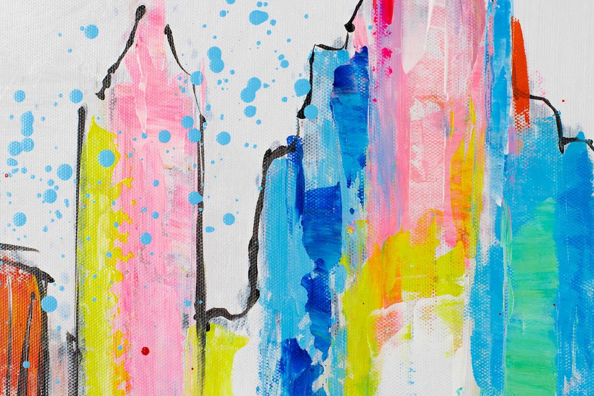 ACRYLBILD HANDGEMALT 120/60 cm - Grau, Holz/Textil (120/60cm) - KUNSTLOFT