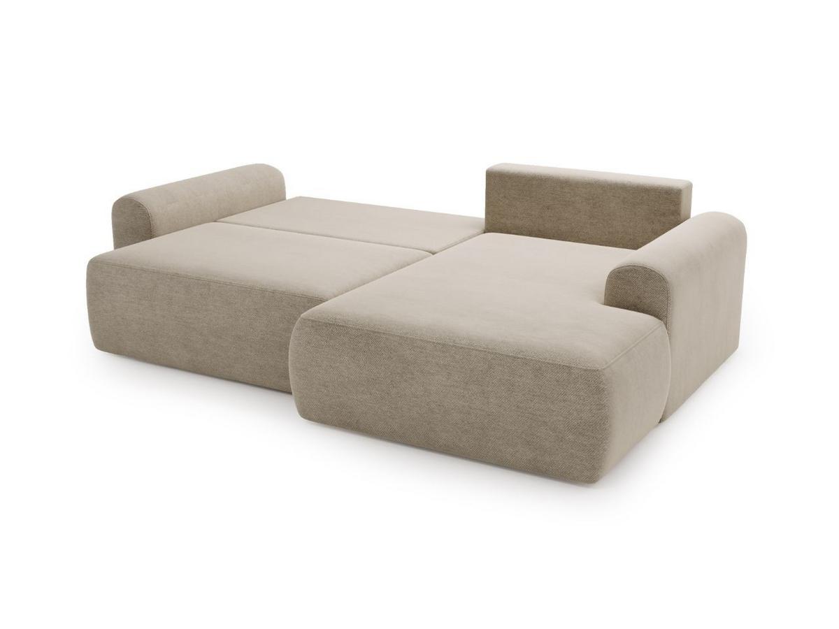 ECKSOFA Savana Beige Rechts - Beige, Holz/Textil (177/257cm) - Graingold