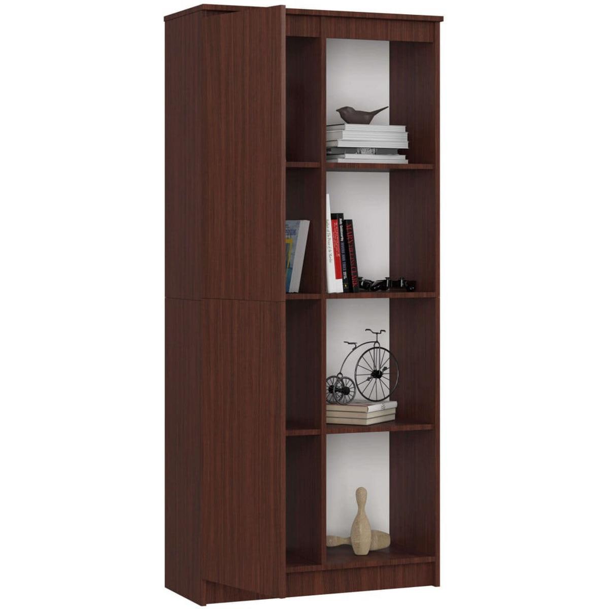 STANDREGAL Dunkelbraun 180/80/35 - Dunkelbraun, Holzwerkstoff (80/180/35cm) - RAUMHIRSCH FURNITURE