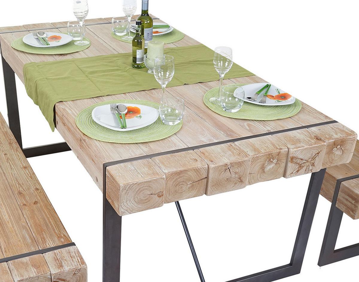 ESSZIMMERTISCH eckig Braun - Braun, Holz (90/160/80cm) - MCW