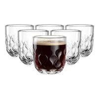 KAFFEEGLÄSER (2) Gocce transparent 220 ml 6er Set - Transparent, Glas (7.6/8.5/7.6cm) - Leonardo Living