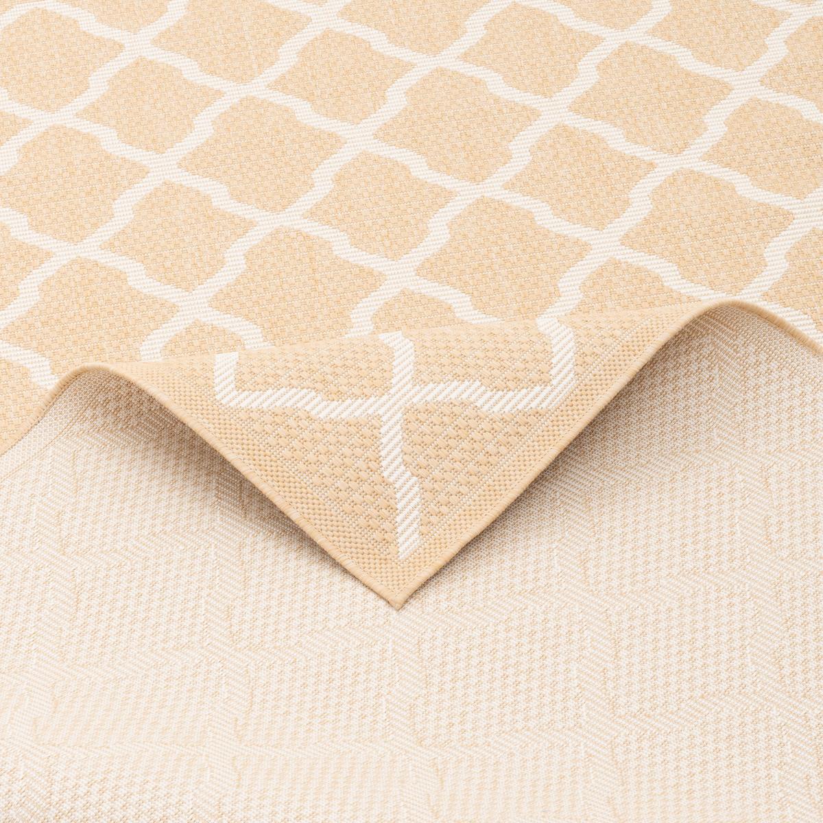 IN & OUTDOOR TEPPICH FLACHGEWEBE VALENCIA MODERN - Honig, Textil (80/150cm) - Pergamon