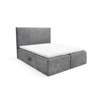 BOXBETT Arnau Premium - Grau, Holzwerkstoff/Textil (200/200cm) - Fun Möbel