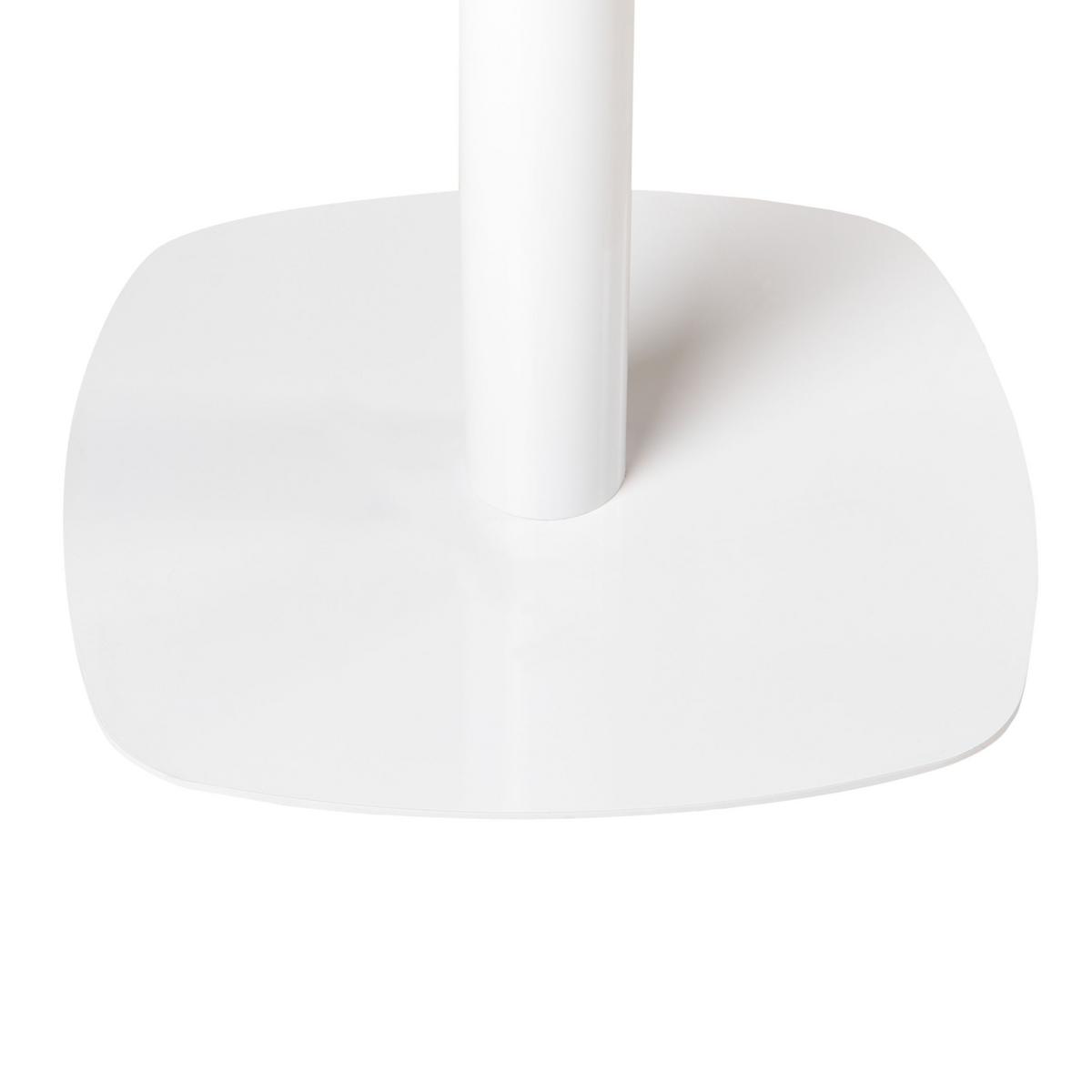 STEHTISCH Hellbraun/Weiß 60/60 cm Morella - Hellbraun, Holzwerkstoff (60/60/103cm) - Beliani