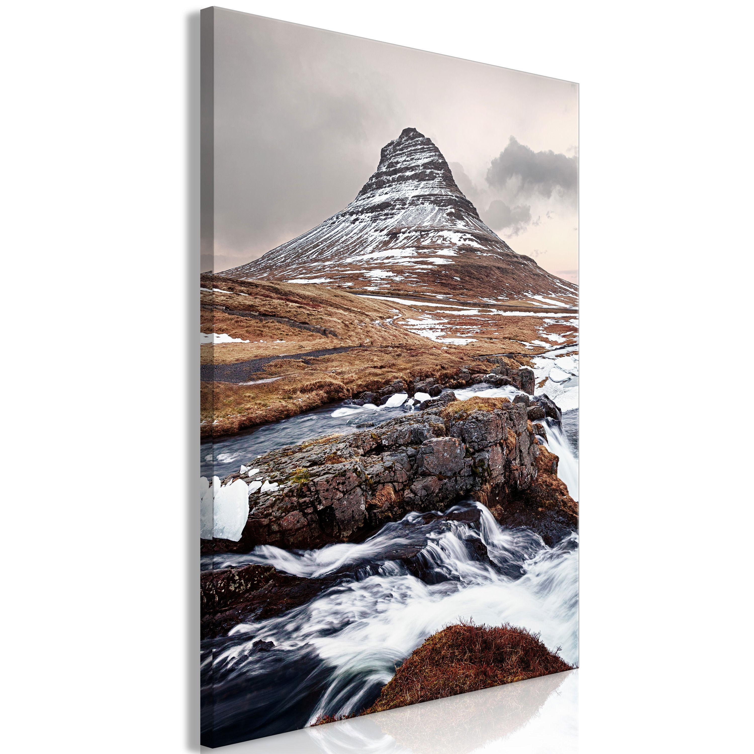 KUNSTDRUCK Braun 80/120 cm - Braun/Grau, Textil (80/120cm) - KUNSTLOFT