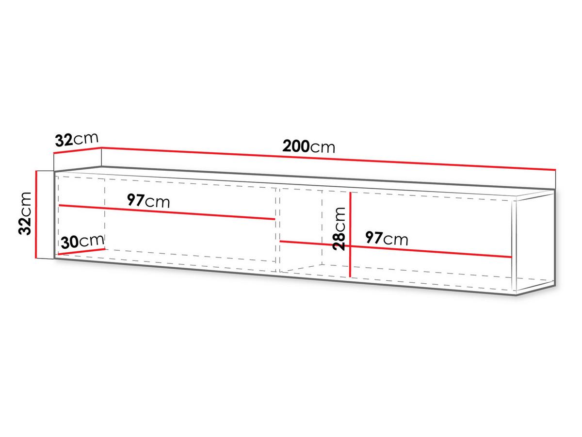 TV-LOWBOARD Govi 200 - Nussbaumfarben, Holzwerkstoff (200/32/32cm) - MIRJAN24
