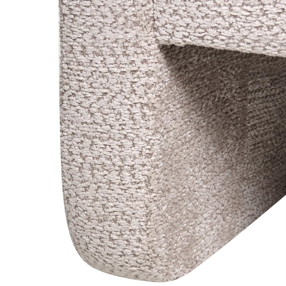 SESSEL Chenillegewebe Beige Vidsel - Beige, Textil (76/78/60cm) - Beliani
