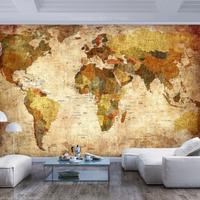 SELBSTKLEBENDE FOTOTAPETE 392/280 cm - Beige/Orange, Kunststoff/Textil (392/1cm) - KUNSTLOFT