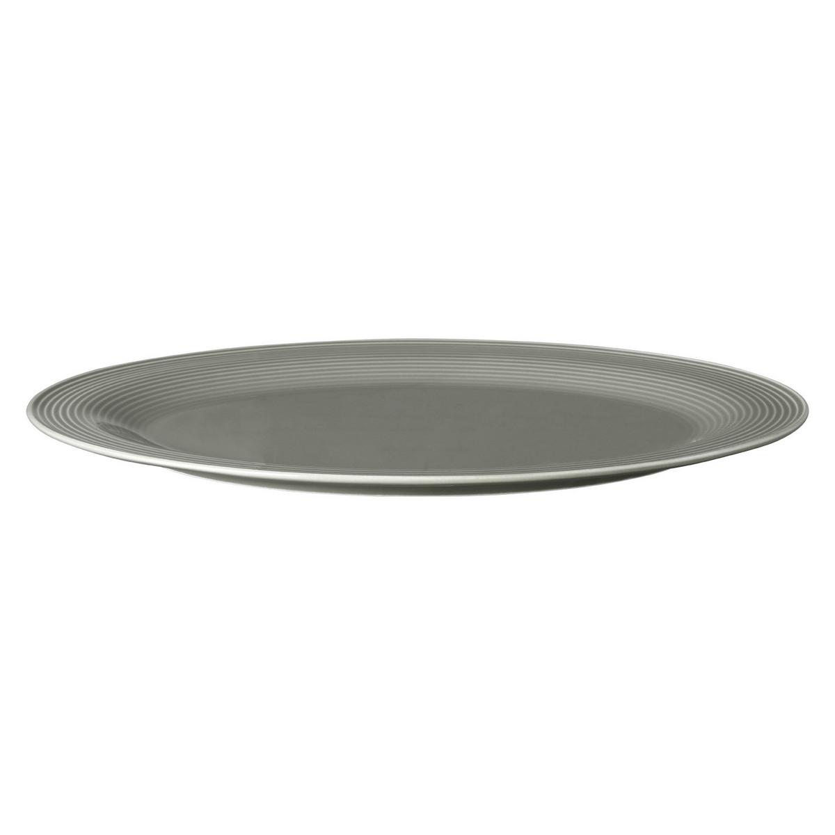 SERVIERPLATTE Beat Color Glaze Perlgrau 35 x 28 cm - Grau, Keramik (28/2.2/35.3cm) - Seltmann Weiden
