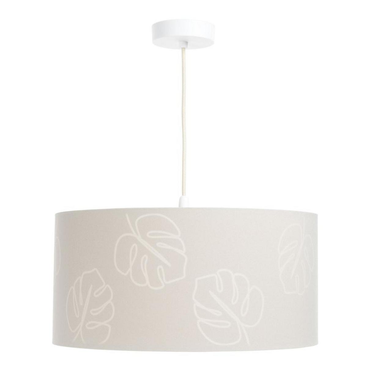 HÄNGELEUCHTE Beige 60/100 cm - Beige, Kunststoff (30/0.8/100cm) - ONZENO