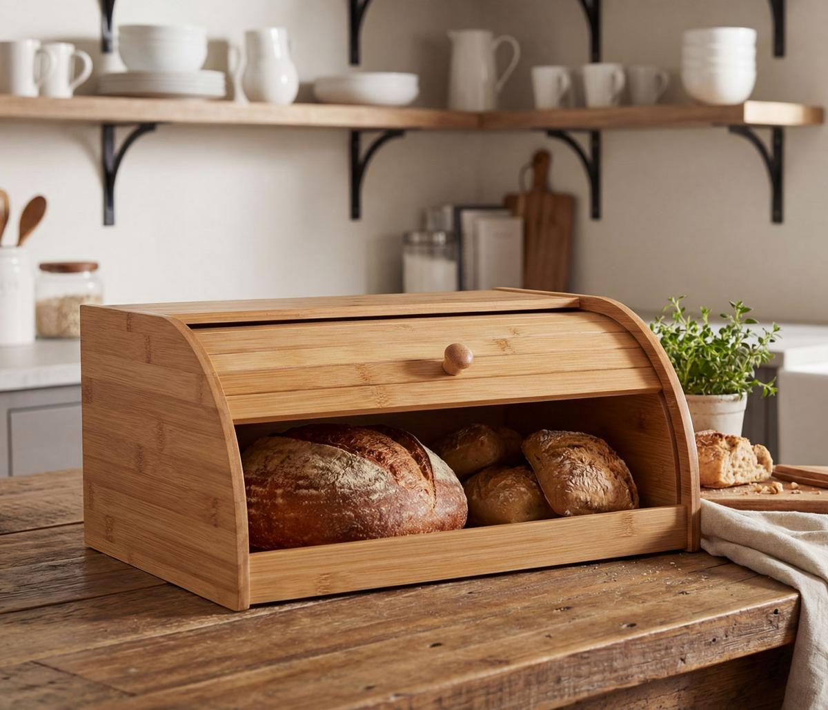 BROTKASTEN Braun - Braun, Holz (40/17/28cm) - MCW
