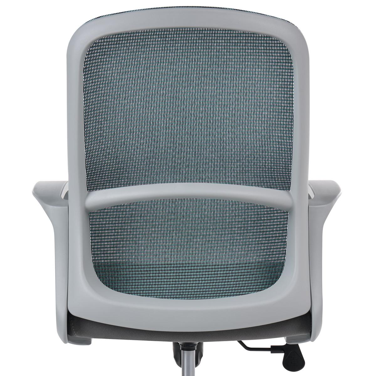 BÜROSTUHL Grau Senta - Grau, Textil (61/97/65cm) - Beliani