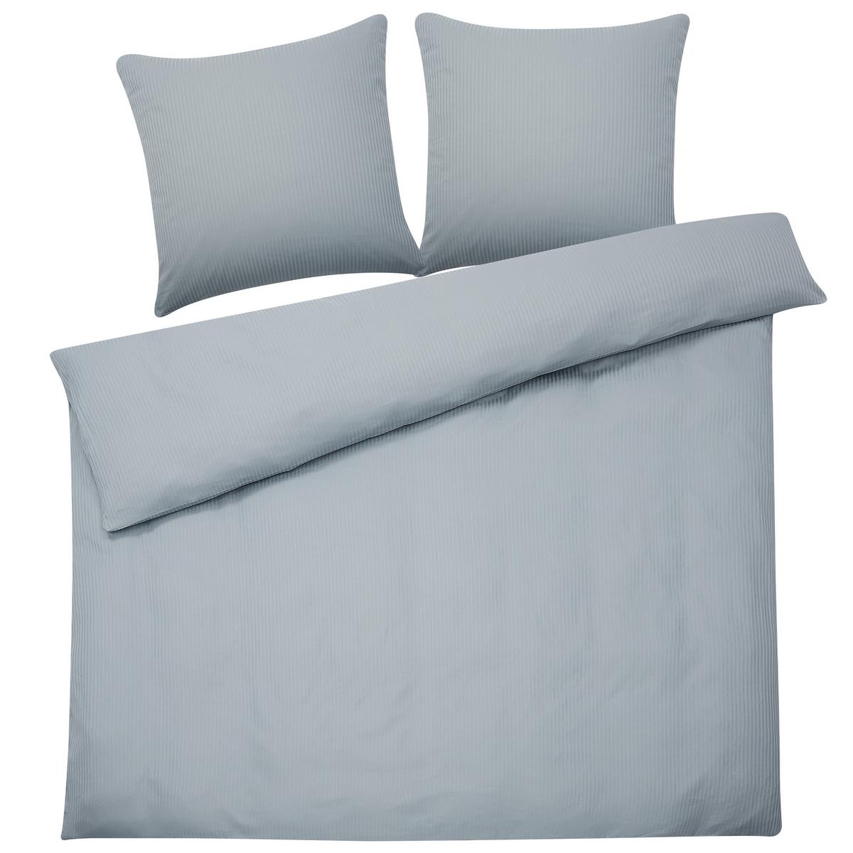 BETTWÄSCHE SET Avondale 240x220 cm - Grau, Textil (240/220cm) - Beliani