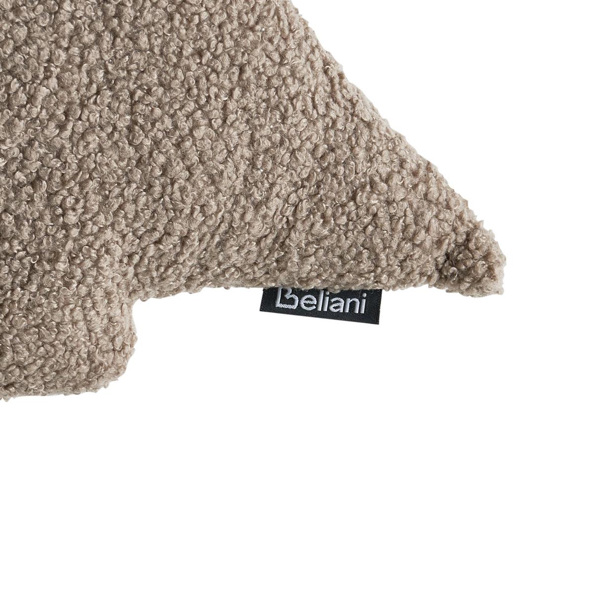 DEKOKISSEN 3er-Set Dunkelgrün 30/35 cm Winterland - Beige/Grün, Textil (30/35cm) - Beliani