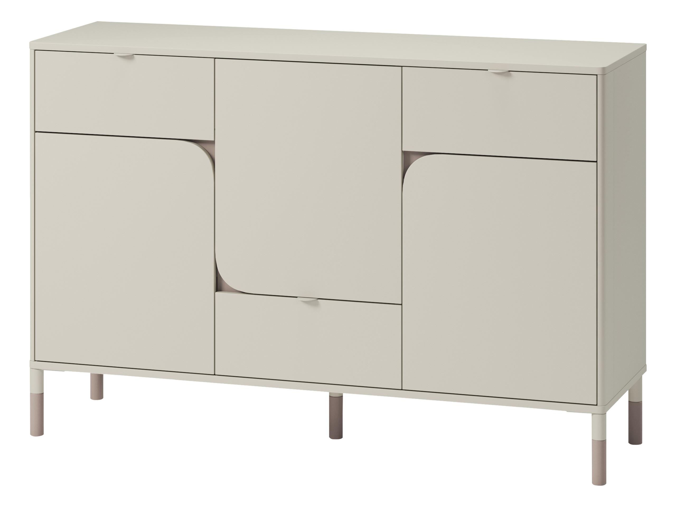KINDERKOMMODE Harmony 3D3S HR06 - Kaschmir/Trüffeleichefarben, Holzwerkstoff/Kunststoff (130/87/40cm) - MIRJAN24