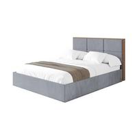 POLSTERBETT mit Bettkasten und Lattenrost, Bett mit Matratze H3/H4 - LILA 140x200 Grau - Grau, Holzwerkstoff/Textil (140/200cm) - ALTDECOR