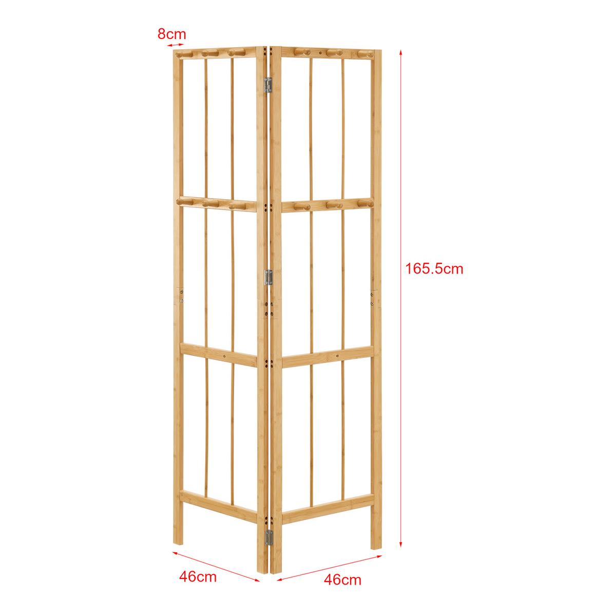 ECKGARDEROBE Hyllestad - Naturfarben, Naturmaterialen (92/165.5/8cm) - [en.casa]