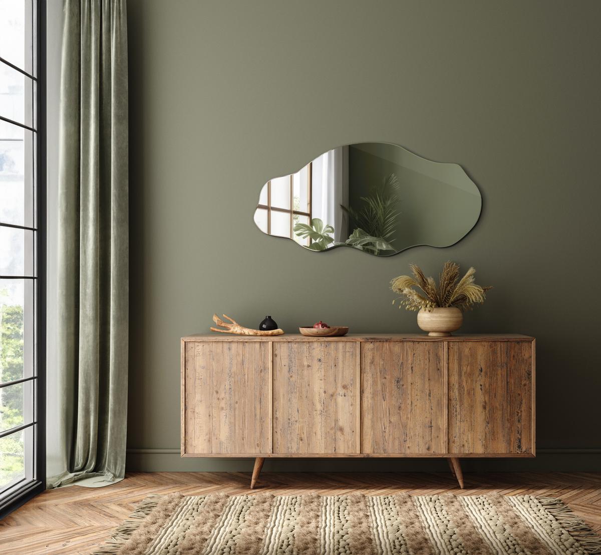 SPIEGEL 40x80 cm asymmetrisch - Transparent, Glas (40/80/0.4cm) - Wallfluent