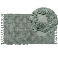 KURZFLOR-TEPPICH Kars 150/80 cm - Grün, Textil (80/150cm) - Beliani