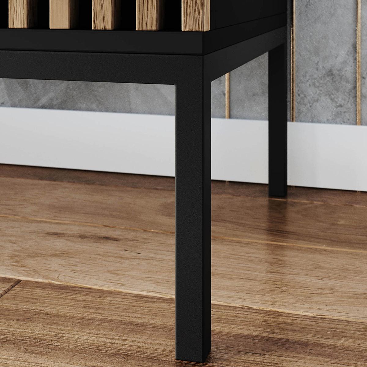 TV-MÖBEL Melchior Schwarz - Schwarz, Holzwerkstoff (150/60/40cm) - Petits-meubles