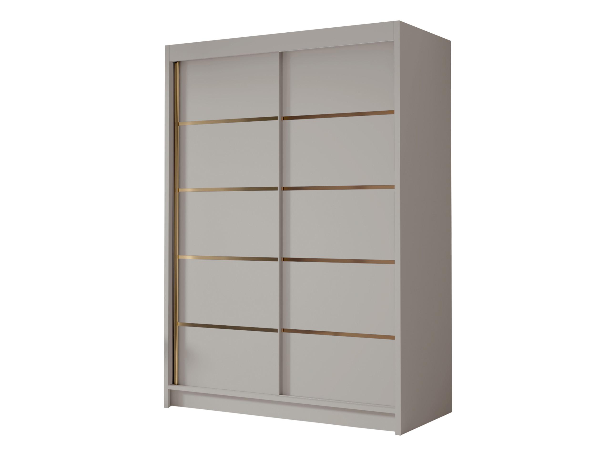SCHIEBETÜRENSCHRANK Lungo IV - Goldfarben/Naturfarben, Holzwerkstoff/Metall (120/200/58cm) - MIRJAN24