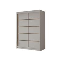 SCHIEBETÜRENSCHRANK Lungo IV - Goldfarben/Naturfarben, Holzwerkstoff/Metall (120/200/58cm) - MIRJAN24