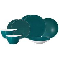 EINSTEIGER-SET Life Fashion Trendy Petrol 8-tlg. - Petrol, Keramik (2/2/2cm) - Seltmann Weiden