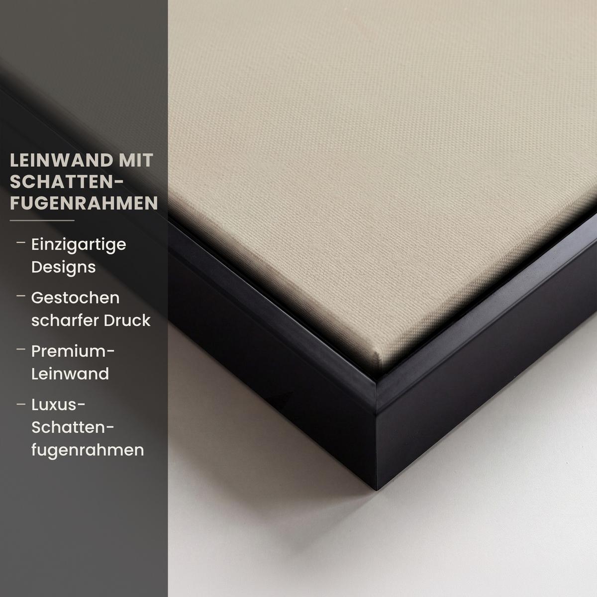 LEINWAND Bilder mit Rahmen - Porträt - Abstrakt - Jesus - Beige - 40x60 - Beige, Textil (40/60cm) - MuchoWow