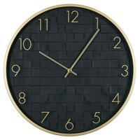 WANDUHR Schwarz Creuse - Goldfarben/Schwarz, Kunststoff (40/40/4cm) - Beliani