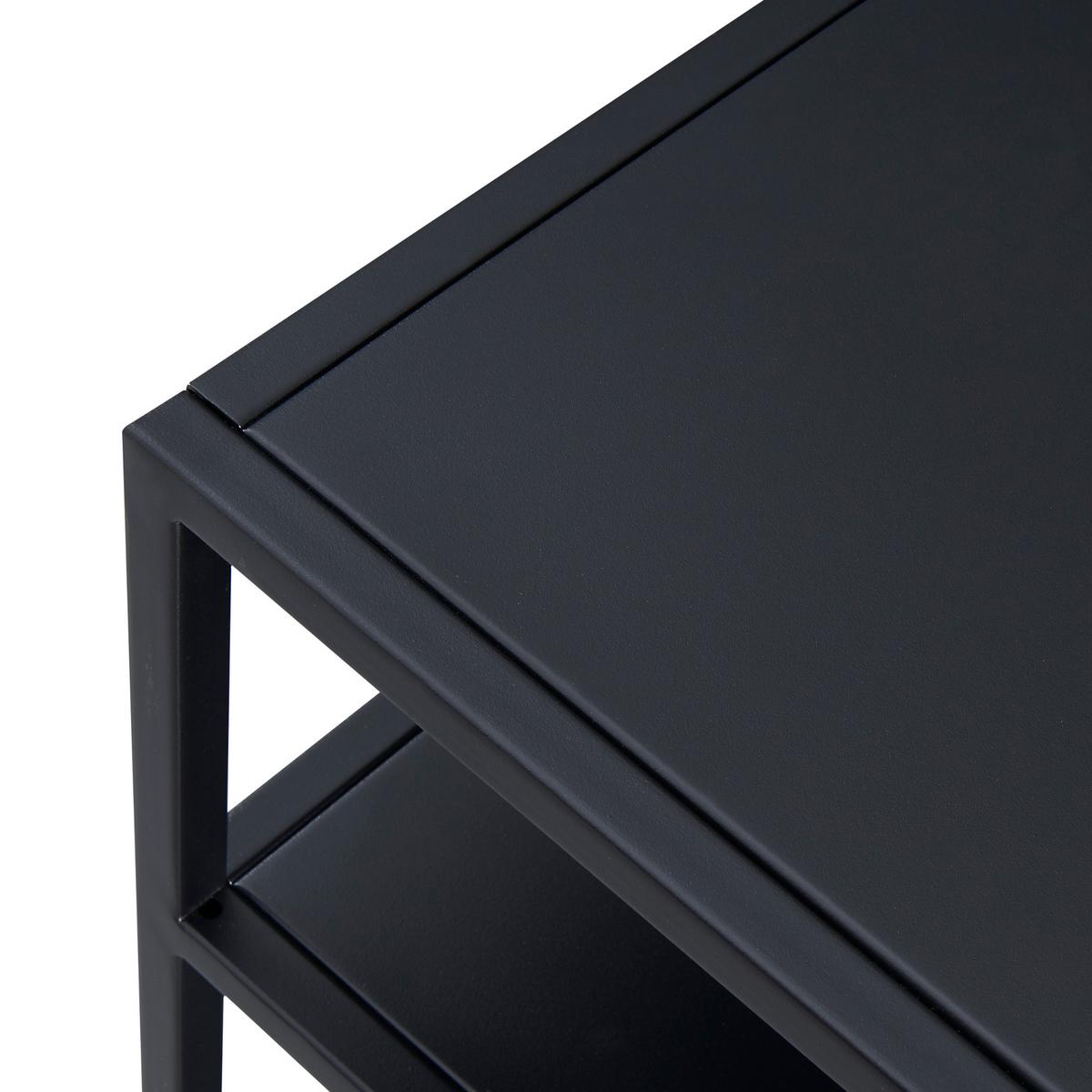 KONSOLENTISCH Kumlinge - Schwarz, Metall (30/55/85cm) - [en.casa]
