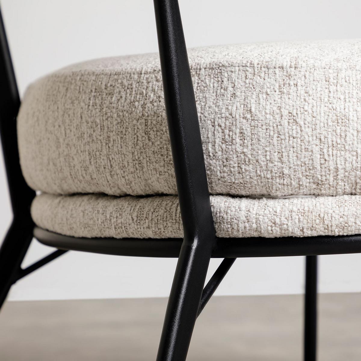 LOUNGESESSEL MANAO - Beige, Textil (62/68/68cm) - IDIMEX