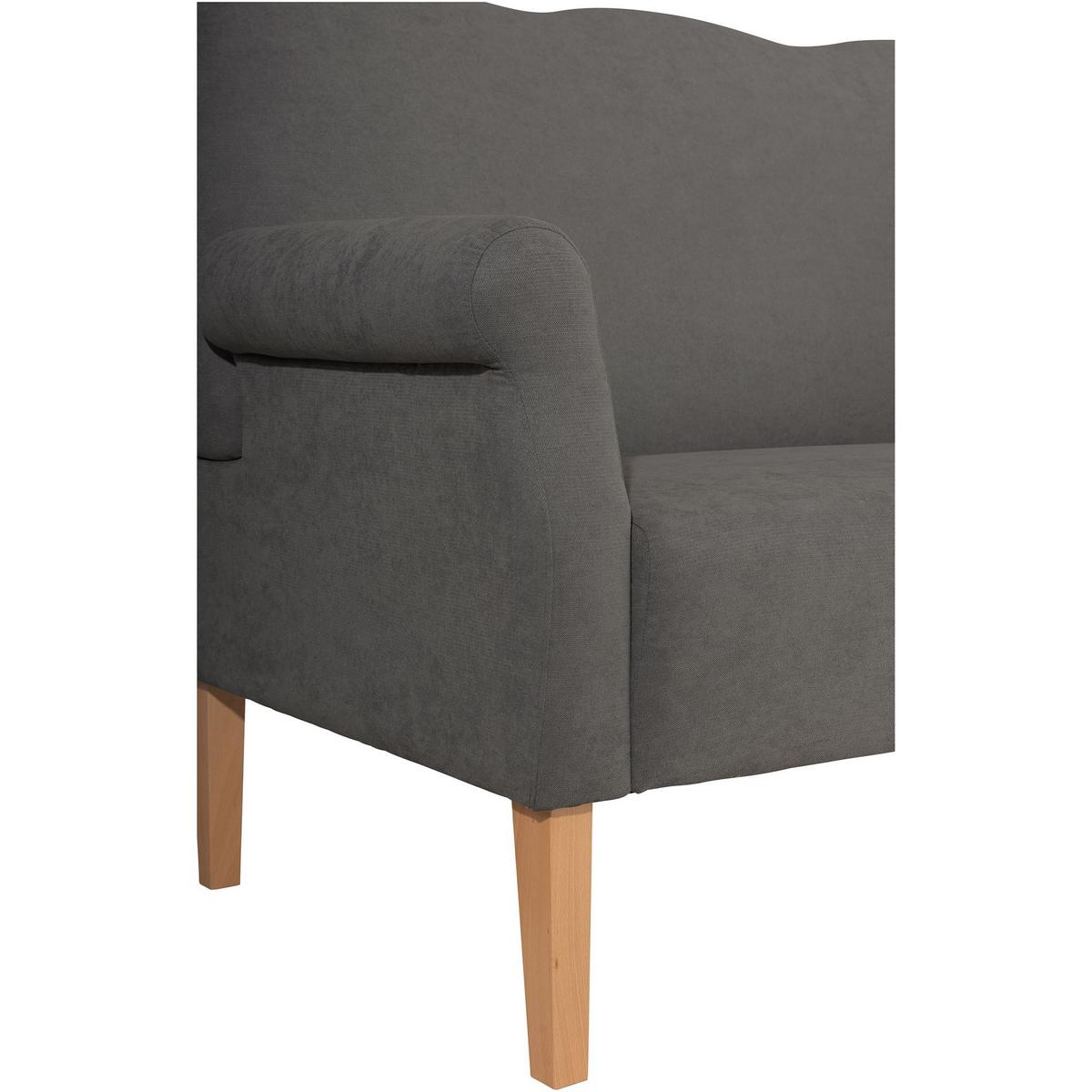 DININGSOFA Karin Flachgewebe anthrazit - Anthrazit, Kunststoff (84/103/147cm) - 58aufmkessel