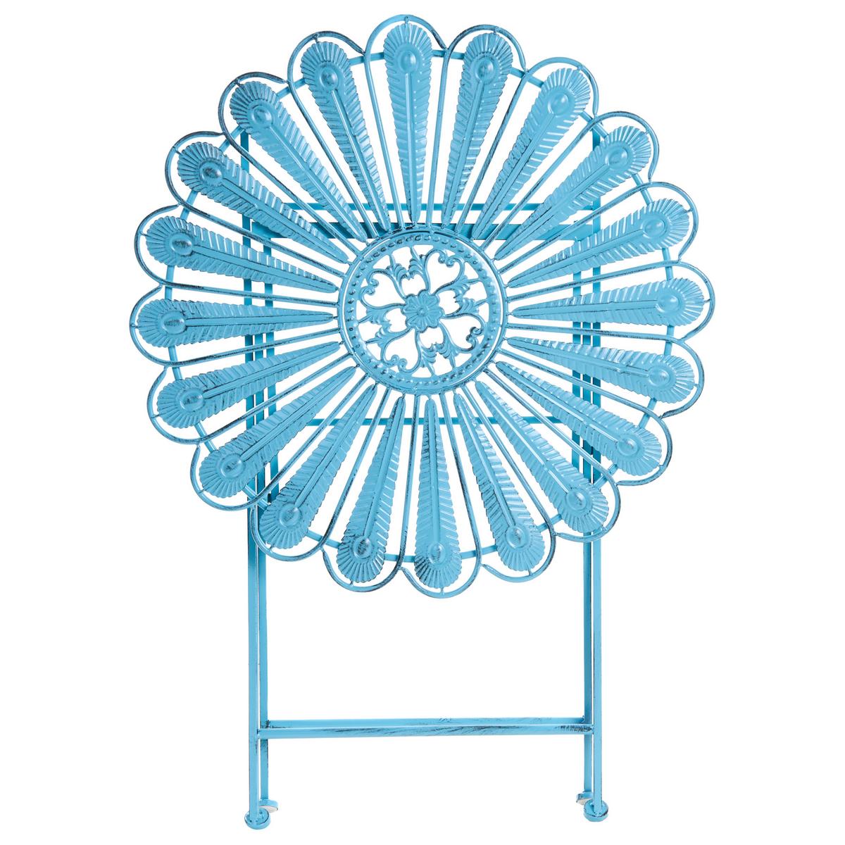 BISTROTISCH 71/71 cm Metall Blau Pavia - Blau, Metall (71/71/76cm) - Beliani